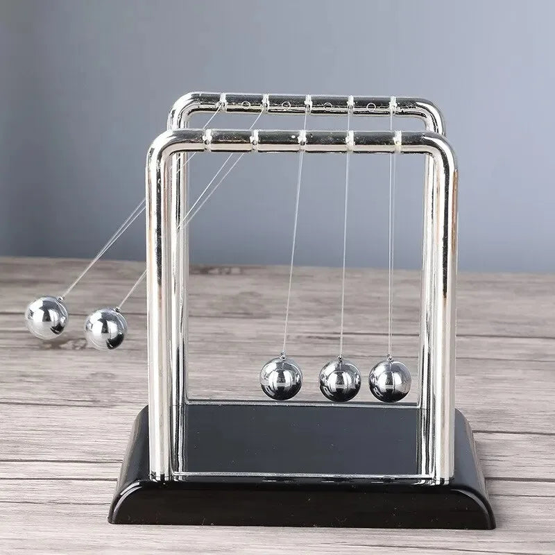 Cradle Balance Ball Black Background Swing Ball Fun Science Physics Learning Accessories Stress Relieving Tabletop Toys